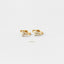 3 Leaf Clover CZ Helix Hoops, Gold, Silver SHEMISLI SH097 - Shemisli Jewels - SH097G1 - 3 Leaf Clover CZ Helix Hoops, Gold, Silver SHEMISLI SH097