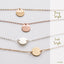 Personalized choker, Gold Choker, Initial Necklace, Small Circle Necklace, Coin Disc, Silver Choker, Gold Choker, Rose Gold Choker SN0019