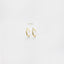 L Shape Small Bar Studs, Hook Hoop Earrings, Unisex, Gold, Silver - SS052