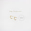 L Shape Small Bar Studs, Hook Hoop Earrings, Unisex, Gold, Silver - SS052