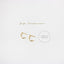 L Shape Small Bar Studs, Hook Hoop Earrings, Unisex, Gold, Silver - SS052