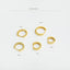 Simple Edged Conch Hoop Earrings, Unisex, Gold, Silver SHEMISLI SH013, SH014, SH015, SH016