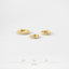 Simple White Stone, Clear CZ Conch Hoop Earrings, Huggies, 8, 9, 10, 12mm, Unisex, Gold, Silver SH048, SH049, SH050, SH051