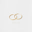 Large Thin Hoops, Huggies, Unisex, Gold, Silver SHEMISLI - SH152