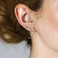 4mm CZ Studs, White, Emerald, Turquoise, Unisex, Gold, Silver SHEMISLI - SS074, SS088, SS092