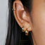 Tapered Hoop Earrings, Huggies, Unisex, Gold, Silver SHEMISLI - SH316, SH317, SH318, SH319, SH320