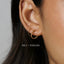 Double Hoop Earrings - Only 1 Piercing needed, Unisex, Gold, Silver SHEMISLI - SH121 NOBKG LR