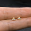 Tiny Opal Clover Flower Stud, Unisex, Gold, Silver SHEMISLI SS184 Butterfly End, SS461 Screw Ball End (Type A)