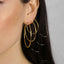 Large Thin Hoops, Light weight Huggies, Unisex, Gold, Silver SHEMISLI - SH268, SH152, SH269