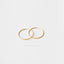 Large Thin Hoops, Light weight Huggies, Unisex, Gold, Silver SHEMISLI - SH268, SH152, SH269