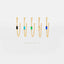 Dainty Baguette Chain Studs, White, Emerald, Turquoise, Sapphire, Black, Unisex, Gold, Silver SHEMISLI SS332, SS302, SS303, SS304, SS305