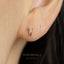 Dainty CZ Spike Studs, White, Emerald, Turquoise, Sapphire, Black Stone, Unisex, Gold, Silver SHEMISLI SS146, SS261, SS262, SS263, SS264