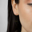 Tiny Cube Stud Earrings, Unisex, Gold, Silver SHEMISLI SS283