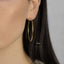 Large Thin Hoops, Light weight Huggies, Unisex, Gold, Silver SHEMISLI - SH268, SH152, SH269