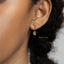 Safety Pin Hoop Earrings, Unisex, Gold, Silver SHEMISLI - SH190, SH191