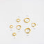 Simple Round Hoop Earrings, 6, 7, 8, 9, 10, 12, 14mm Huggies, Unisex, Gold, Silver SH586, SH587, SH588, SH589, SH590, SH592, SH009