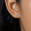 Tiny Cross CZ Studs Earrings, Unisex, Gold, Silver SHEMISLI SS046