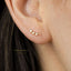 3 Star Earrings, Gold, Silver SHEMISLI - SS254 Butterfly End, SS759 Screw Ball End (Type A)