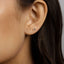 Tiny Baguette Stud Earrings, SHEMISLI SS143 Butterfly End, SS359 Screw Ball End (Type A)
