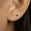 Tiny Emerald Star Studs Earrings, Celestial Earrings, Unisex, Gold, Silver SHEMISLI - SS760 Butterfly End, SS171 SS862 Screw Ball End