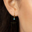 Turquoise CZ Drop Hoop Earrings, Huggies, Unisex, Gold, Silver SHEMISLI SH339