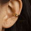 Double Band Cuff, Earring No Piercing is Needed, Unisex, Gold, Silver SHEMISLI SF019