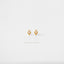 Tiny CZ Diamond Shape Studs, White, Emerald, Turquoise, Sapphire, Black, Unisex, Gold, Silver SHEMISLI - SS108, SS109, SS110, SS345, SS346