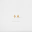 Tiny CZ Diamond Shape Studs, White, Emerald, Turquoise, Sapphire, Black, Unisex, Gold, Silver SHEMISLI - SS108, SS109, SS110, SS345, SS346