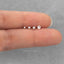 Tiny Clear White Stone Threadless Flat Back Lip Labret Stud, 18,16ga, 6-10mm Unisex, Surgical Steel SHEMISLI SS505