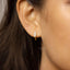 Pentagon Hoop Earrings, Unisex, Gold, Silver SHEMISLI SH263 - Shemisli Jewels