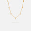 Tiny Triangle Drops Necklace, Unisex, Gold, Silver (15.5"+2") SHEMISLI - SN029