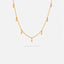 Tiny Diamond Shape Drops Necklace, Unisex, Gold, Silver (14.75"+2.25"=17") SHEMISLI - SN031