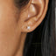 5 Leaf CZ Star Flower Studs Earrings, Gold, Silver SHEMISLI SS061
