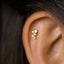 Tiny Star Cluster Stud, Unisex, Gold, Silver SHEMISLI SS437 Butterfly End, SS438 Screw Ball End (Type A) LR