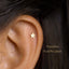 Tiny Star Threadless Flat Back Earrings, 20,18,16ga, 5-10mm, Unisex, Surgical Steel, SHEMISLI SS567