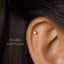 Tiny Cube Threadless Flat Back Earrings, Nose Stud, 20,18,16ga, 5-10mm, Surgical Steel, SHEMISLI SS566
