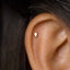 Tiny Comma Threadless Flat Back Earrings, Nose Stud, 20,18,16ga, 5-10mm Surgical Steel SHEMISLI SS718