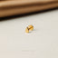 Tiny Teardrop Shape Threadless Flat Back Tragus Stud, 20,18,16ga, 5-10mm Surgical Steel SHEMISLI SS723