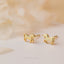 Tiny Unicorn Stud Earrings, Unisex, Gold, Silver SS705 Butterfly End, SS706 Screw Ball End (Type A) LR