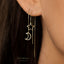 Mismatched Open Moon and Star Ear Threader, Unisex, Gold, Silver SHEMISLI - ST011 NOBKG