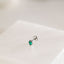 Tiny Teardrop Emerald Threadless Flat Back Lip Labret Stud, 18,16ga, 6-10mm Unisex, Surgical Steel SHEMISLI SS595