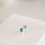 Tiny Teardrop Emerald Threadless Flat Back Earrings, Nose Stud, 20,18,16ga, 5-10mm Surgical Steel SHEMISLI SS595