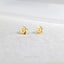 Tiny Ghost Stud Earrings, Unisex, Gold, Silver SHEMISLI SS685 Butterfly End, SS686 Screw Ball End (Type A) LR