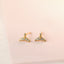 Tiny Mermaid Tail Stud Earrings, Unisex, Gold, Silver SHEMISLI SS831 Butterfly End, SS832 Screw Ball End (Type A)