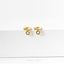 Tiny Sun Drop Hoop Earrings, Huggies, Unisex, Gold, Silver SHEMISLI SH644