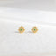 North Star Studs With White and Emerald Stones Unisex, Gold, Silver SHEMISLI SS651 Butterfly End, SS652 Screw Ball End (Type A)