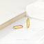 Long Oval Hoop Earrings, Unisex, Gold, Silver SHEMISLI - SH209