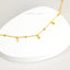 Tiny Disc on Beaded Chain Choker Necklace, Unisex, Gold, Silver (14"+2"=16") SHEMISLI - SN033