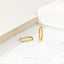 Long Oval Hoop Earrings, Unisex, Gold, Silver SHEMISLI - SH209 - Shemisli Jewels