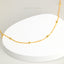 Satellite Chain Necklace, Beaded Necklace, Unisex, Gold, Silver (15" + 3") SHEMISLI - SN002